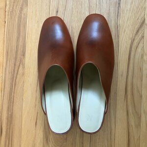 Nisolo All-Day Heeled Mule 9 Brandy